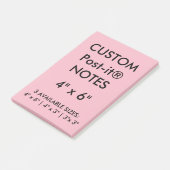 Aangepast, aangepast, 4 x 6 inch Post-it® notes le (Schuin)