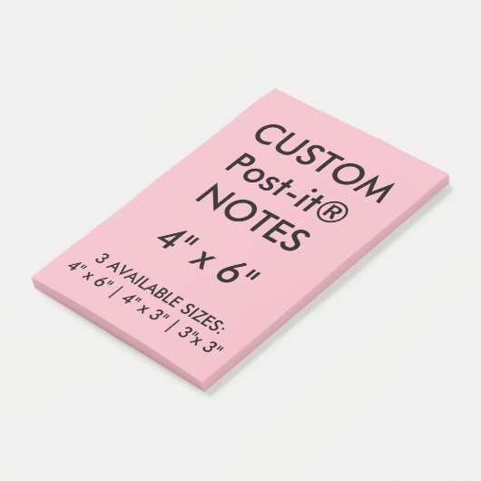 Aangepast, aangepast, 4 x 6 inch Post-it® notes le (Schuin)