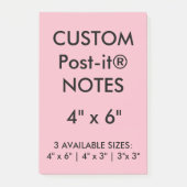 Aangepast, aangepast, 4 x 6 inch Post-it® notes le (Voorkant)
