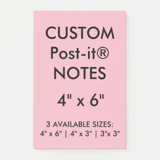 Aangepast, aangepast, 4 x 6 inch Post-it® notes le (Voorkant)