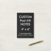 Aangepast, aangepast, 4 x 6 inch Post-it® notes le (Op bureau)