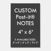 Aangepast, aangepast, 4 x 6 inch Post-it® notes le (Voorkant)