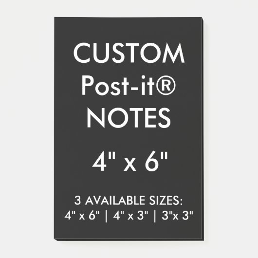 Aangepast, aangepast, 4 x 6 inch Post-it® notes le (Voorkant)
