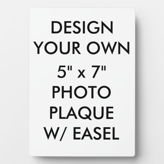 Aangepast, aangepast 5 x 7 inch fotoplaque fotoplaat (voorkant)