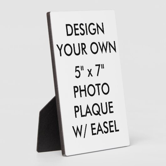 Aangepast, aangepast 5 x 7 inch fotoplaque fotoplaat (Zijkant)