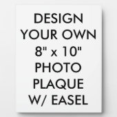 Aangepast, aangepast 8 x 10-inch fotoPlaque Fotoplaat (Voorkant)