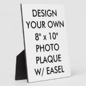 Aangepast, aangepast 8 x 10-inch fotoPlaque Fotoplaat (Zijkant)