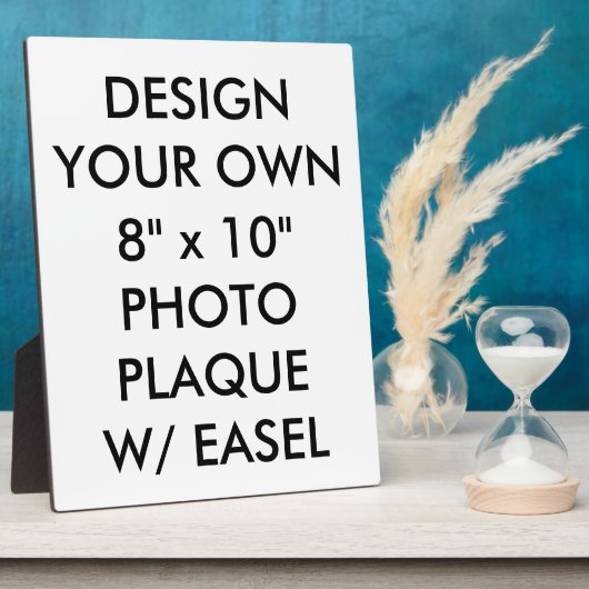Aangepast, aangepast 8 x 10-inch fotoPlaque Fotoplaat (Zijkant)