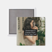 Aangepast aangepast aangepast fotonetwerk Naam Slo Magneet (Voorkant / Achterkant)