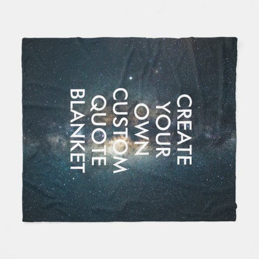 Aangepast aangepast aangepast modern ruimtestars fleece deken (Voorkant (Horizontaal))