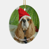 Aangepast, Aangepast, Aangepaste hondenbloem Keramisch Ornament (Rechts)