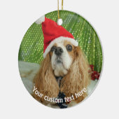 Aangepast, Aangepast, Aangepaste hondenbloem Keramisch Ornament (Links)