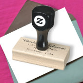 Aangepast, aangepast adres rubberstempel