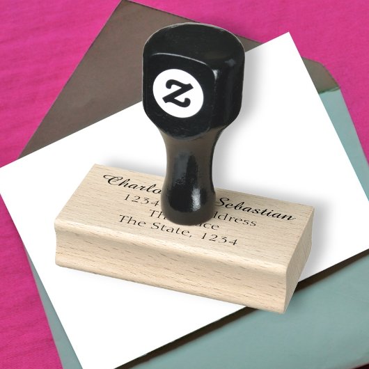 Aangepast, aangepast adres rubberstempel