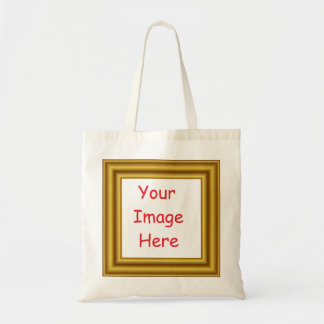 Aangepast, aangepast Afbeelding en Gold Lijst afdr Tote Bag