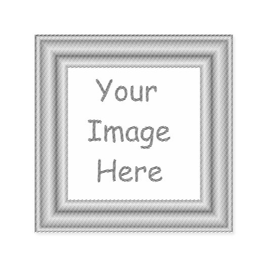 Aangepast, aangepast Afbeelding en Gold Lijst afdr Zelfinktende Stempel (Design)