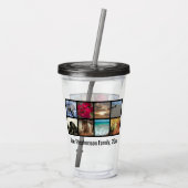 Aangepast, aangepast Afbeelding voor meerdere foto Acryl Drinkbeker (Achterkant)