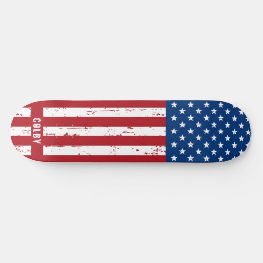 Aangepast aangepast Amerikaans vlaggenpatriottisch Persoonlijk Skateboard (Horizontaal)