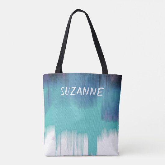 aangepast aangepast blauw abstract tas (Achterkant)