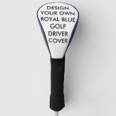 Aangepast aangepast blauw Golf Driver Club-Hoesje Golfheadcover (Voorkant)