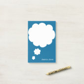 Aangepast aangepast blauw overzicht bulksgewijs post-it® notes (Op bureau)