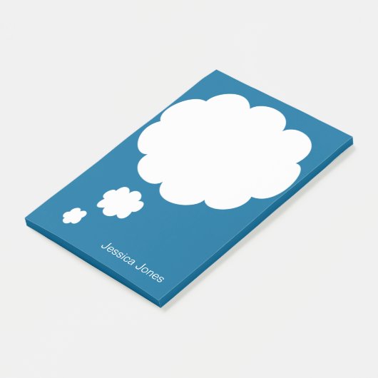 Aangepast aangepast blauw overzicht bulksgewijs post-it® notes (Schuin)