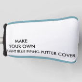 Aangepast, aangepast blauw Putter Golf Club Hoesje Golfheadcover (Voorkant)