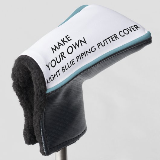Aangepast, aangepast blauw Putter Golf Club Hoesje Golfheadcover (3/4 voorkant)