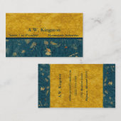 Aangepast aangepast blauwbes visitekaartje (Voorkant / Achterkant)