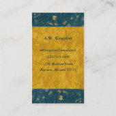 Aangepast aangepast blauwbes visitekaartje (Achterkant)