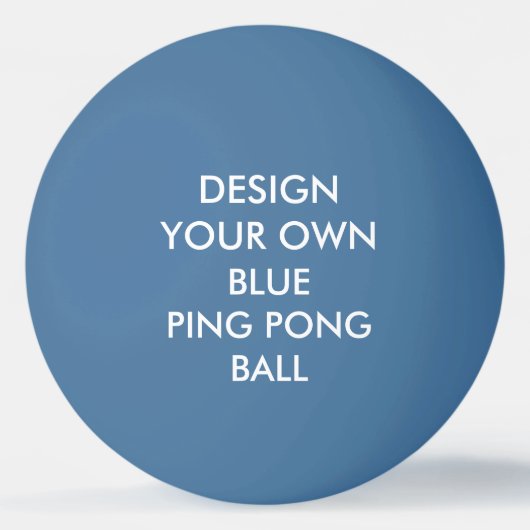 Aangepast aangepast BLUE Ping Pong Ball (Voorkant)