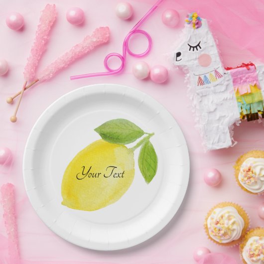 Aangepast, aangepast Bord Lemon. (Feest)