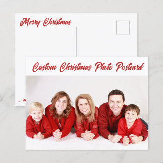 Aangepast aangepast CHRISTMAS FOTO-BRIEFKAART Briefkaart