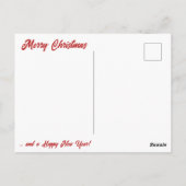 Aangepast aangepast CHRISTMAS FOTO-BRIEFKAART Briefkaart (Achterkant)