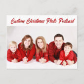 Aangepast aangepast CHRISTMAS FOTO-BRIEFKAART Briefkaart (Voorkant)