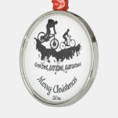 Aangepast aangepast citaat voor kerstgebondenheid metalen ornament (Links)