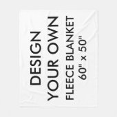 Aangepast aangepast design. 60-inch x 50-inch flat fleece deken (Voorkant)