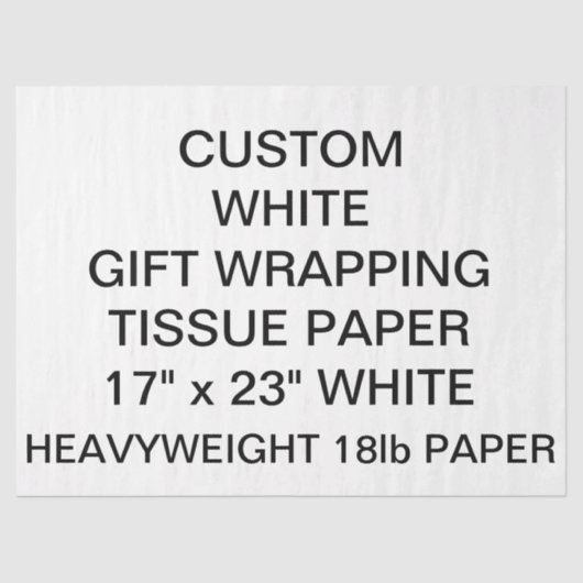 Aangepast, aangepast, dik papier voor het ompakken (Voorkant)