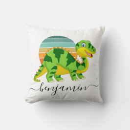 Aangepast aangepast dinosaurusbaby shower kussen