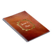 Aangepast, aangepast folieleder notitieboek (Rechterzijde)