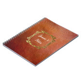 Aangepast, aangepast folieleder notitieboek (Linkerzijde)