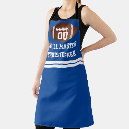 Aangepast aangepast Football Grill BBQ Tailgate Ap Schort (Insitu)