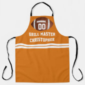 Aangepast, aangepast Football Grill BBQ Tailgate Schort (Voorkant)