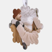 Aangepast aangepast fotocadeau ornament kaart (Links)