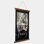 Aangepast aangepast fotocollage voor familie hangend wandkleed (Gebogen)