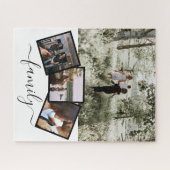 Aangepast aangepast fotocollage voor familie legpuzzel (Horizontaal)