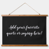 Aangepast aangepast Gezegde voor offerte-aantekeni Hangend Wandkleed (Voorkant)