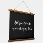 Aangepast aangepast Gezegde voor offerte-aantekeni Hangend Wandkleed (Gebogen)