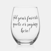 Aangepast aangepast Gezegde voor offerte Wijnglas Zonder Voet (Links)