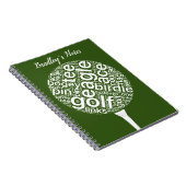 Aangepast aangepast Golf Notitieboek (Rechterzijde)